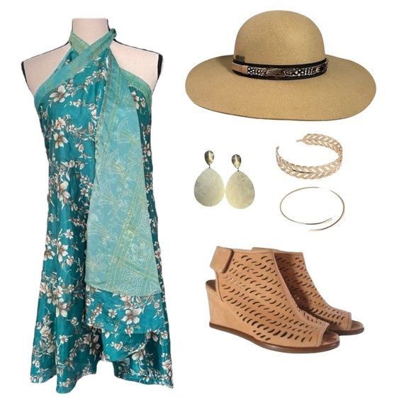 Via Spiga Delsey Tan Suede Wedge Sandals sz 9 - Picture 13 of 15